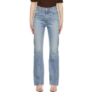 Agolde Vintage High Rise Flare - Indigo Non-Stretch Denim, sz 28